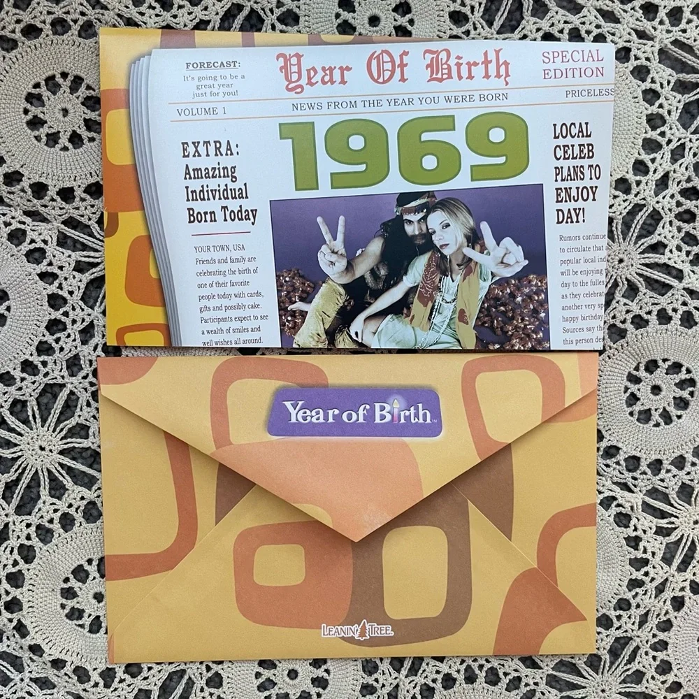 🪩Year of Birth 1969 Birthday Card